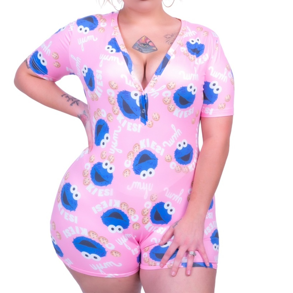 💎✨Cookie Monster pink✨💎 comfy stretchy pajamas